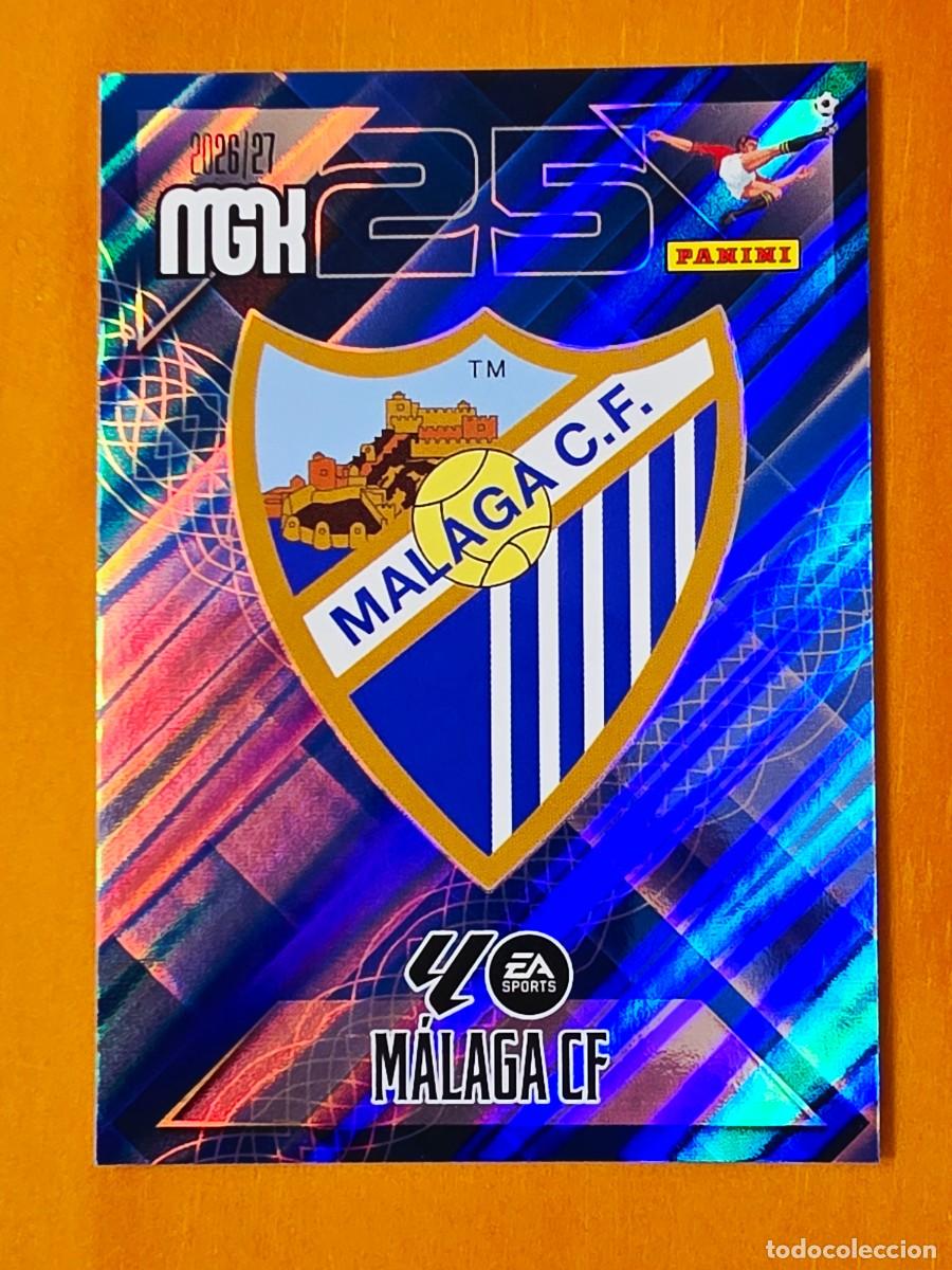 Football Stickers: 235 Escudo M&aacute;laga CF, Panini Megacracks MGK 2026 2027 26 27