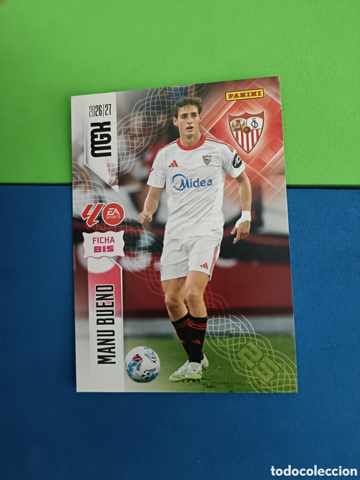 Football Stickers: PANINI 2026 2027 MGK MEGACRACKS 25 Aniversario - Ficha Bis 336bis Manu Bueno