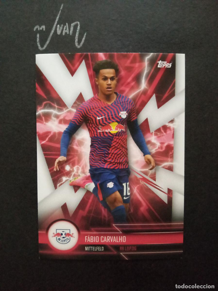 Football Stickers: RBLS 2 SUPER ELECTRIC FABIO CARVALHO PORTUGAL ⚽ TOPPS &reg; RB LEIPZIG FAN SET 2023 2024 23 24 NUEVO