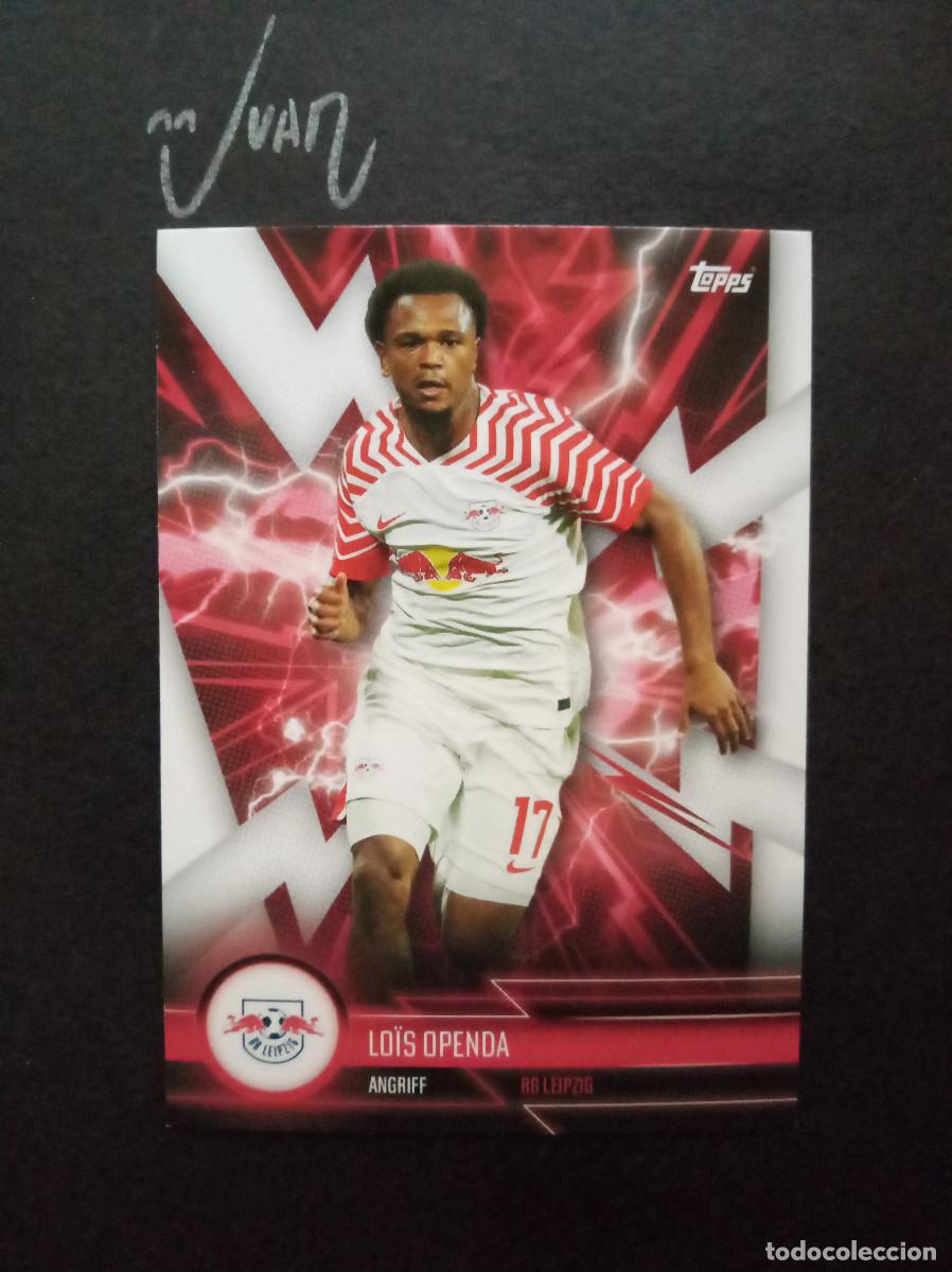 Football Stickers: RBLS 4 SUPER ELECTRIC LOIS OPENDA BELGICA BELGIUM ⚽ TOPPS &reg; RB LEIPZIG FAN SET 2023 2024 23 24 NUEVO
