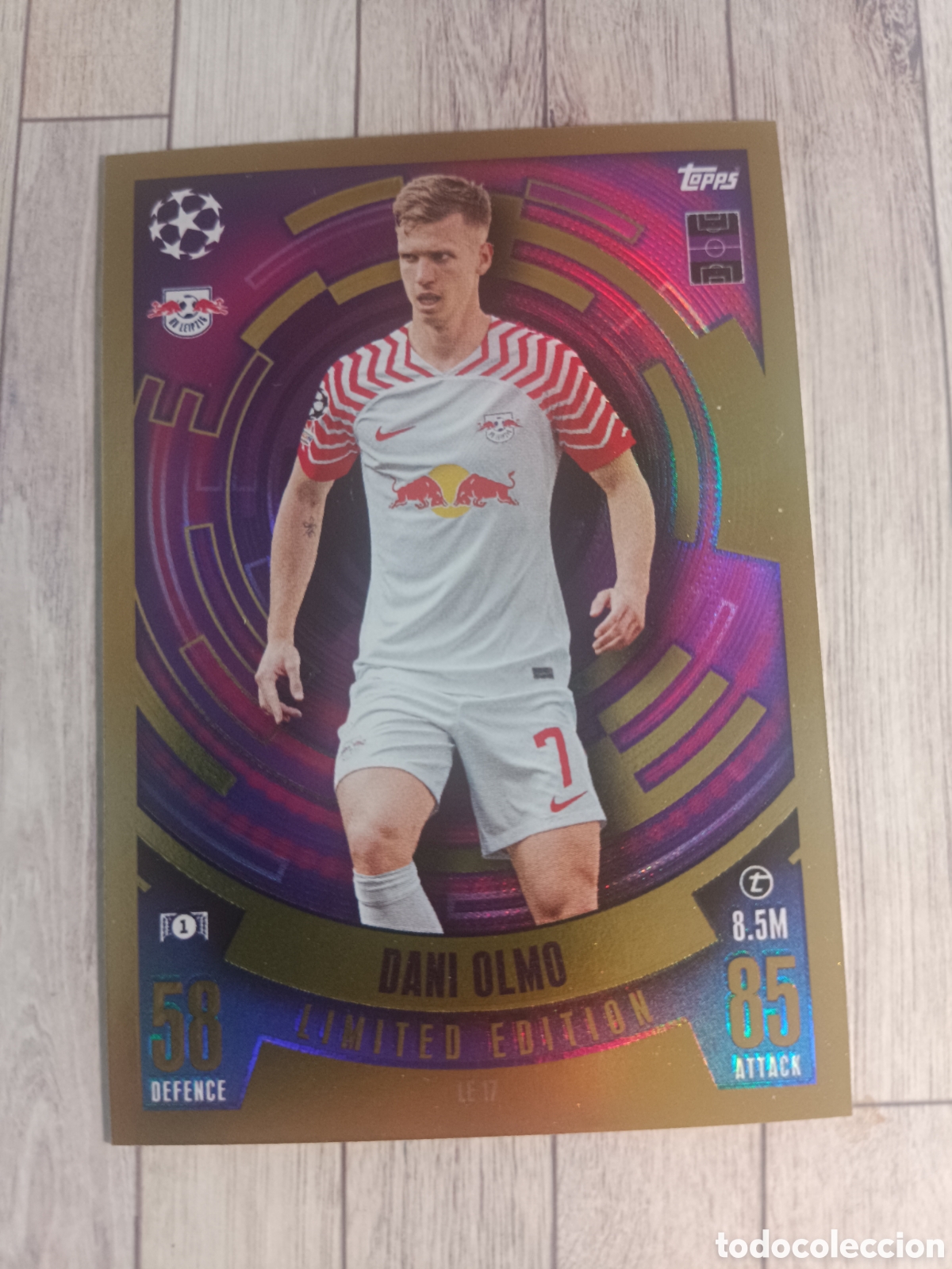 Cromos de Futebol: DANI OLMO LIMITED EDITION RB LEIPZIG TOPPS MATCH ATTAX 2023 2024 CHAMPIONS 23 24