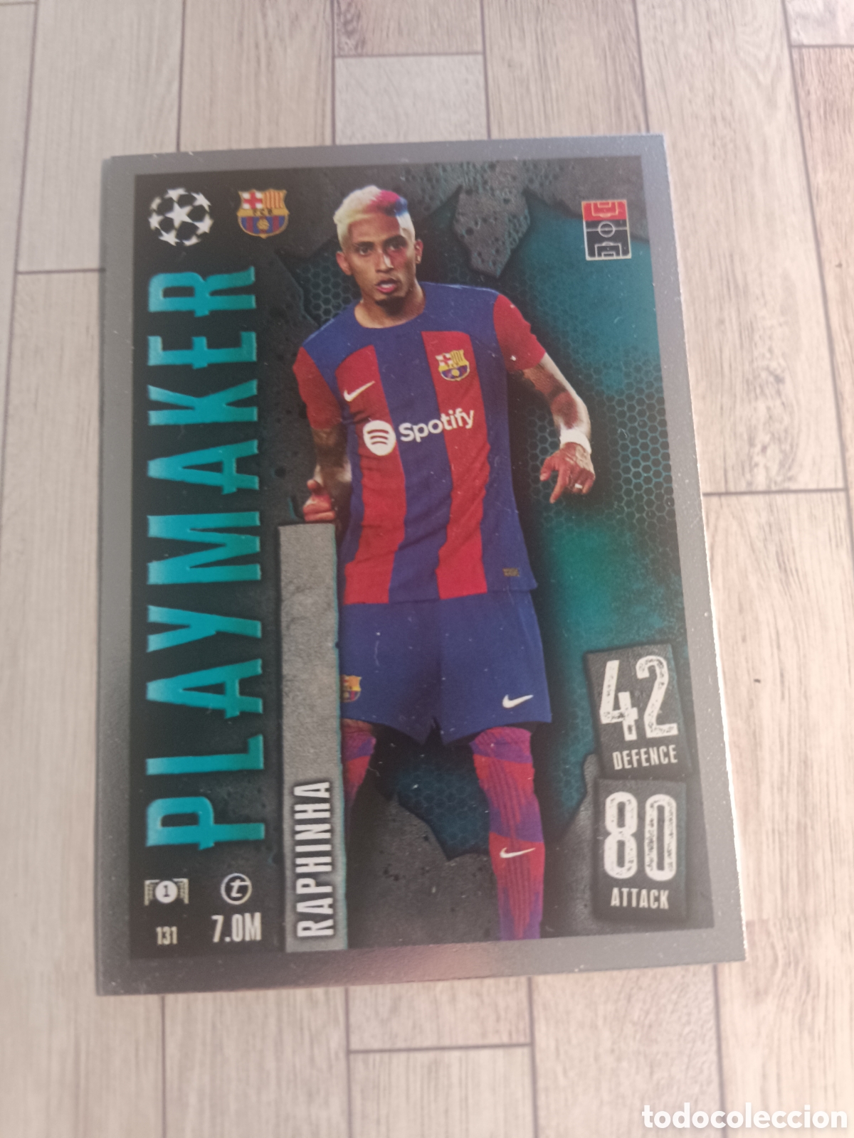 Cromos de Futebol: 131 RAPHINHA PLAYMAKER BARCELONA TOPPS MATCH ATTAX 2023 2024 CHAMPIONS 23 24