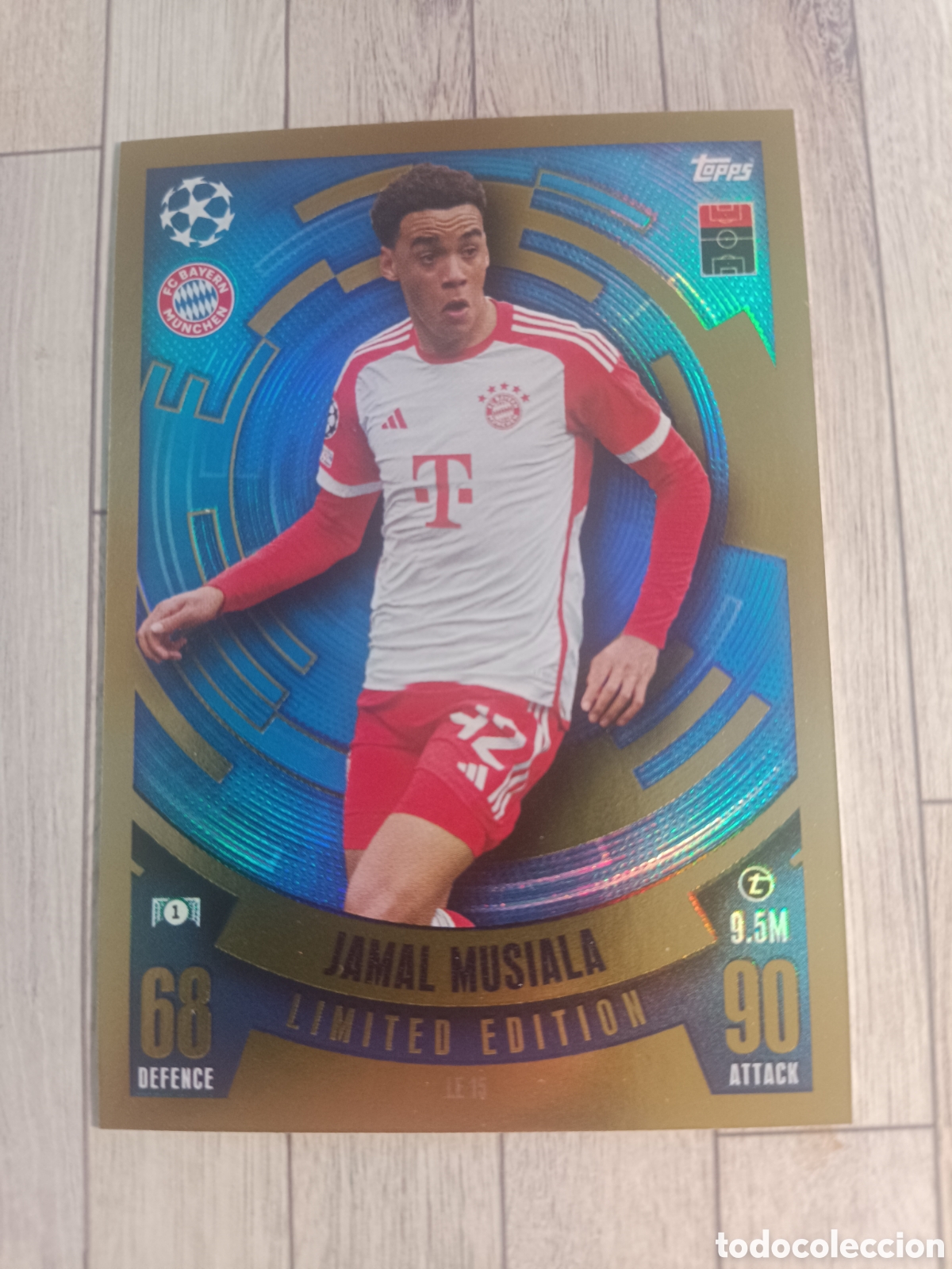 Cromos de f&uacute;tbol: YAMAL MUSIALA LIMITED EDITION BAYERN MUNICH TOPPS MATCH ATTAX 2023 2024 CHAMPIONS 23 24