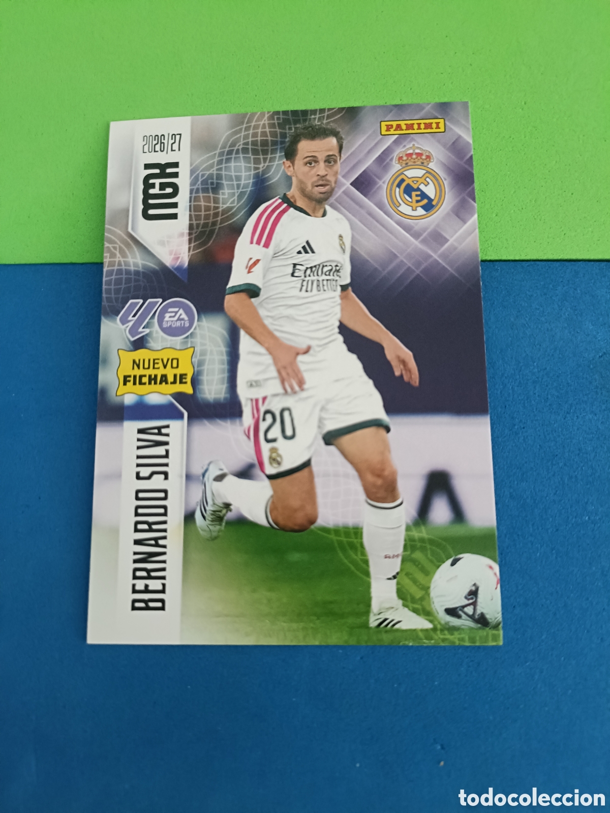 Cromos de f&uacute;tbol: PANINI 2026 2027 MGK MEGACRACKS 25 Aniversario - Fichaje 488 Bernardo Silva Real Madrid