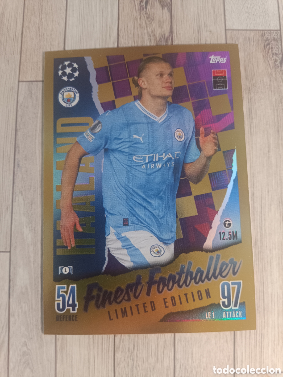 Cromos de f&uacute;tbol: HAALAND FINEST FOOTBALLER MANCHESTER CITY LIMITED EDITION TOPPS MATCH ATTAX 2023 2024 23 24