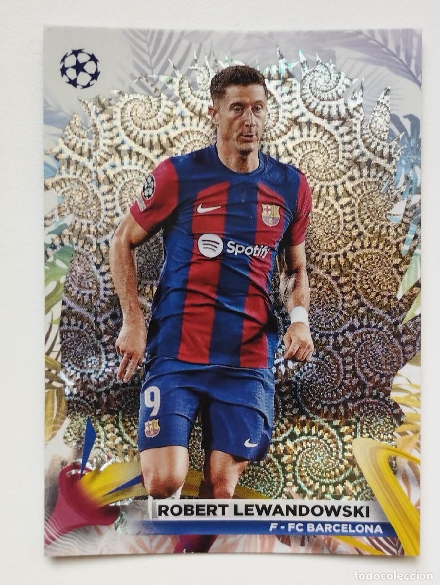Cromos de f&uacute;tbol: CROMO CARD TOPPS CARNAVAL CHAMPIONS LEAGUE 2023 2024 23 24 LEWANDOWSKI 52 BARCELONA