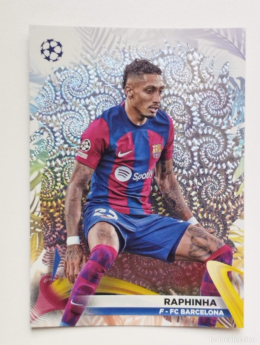 Cromos de f&uacute;tbol: CROMO CARD TOPPS CARNAVAL CHAMPIONS LEAGUE 2023 2024 23 24 RAPHINHA 7 BARCELONA
