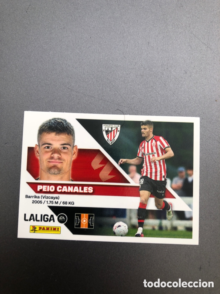 Cromos de f&uacute;tbol: Peio Canales fichaje 35 Athletic de Bilbao liga 2026 2027 26 27 ediciones este