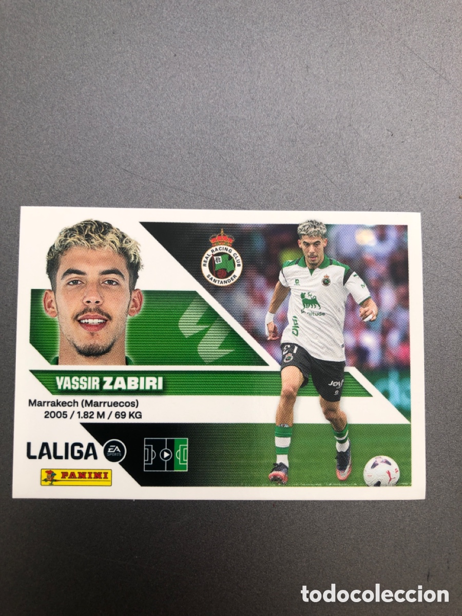 Cromos de f&uacute;tbol: LIGA ESTE 2026 2027 26 27 PANINI N&ordm; 15 BIS 15BIS ZABIRI RACING SANTANDER COLOCA