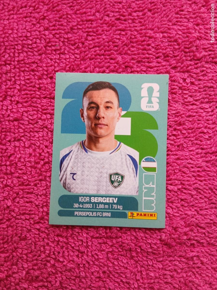 Cromos de f&uacute;tbol: FIFA World Cup 2026 igor sergeev uzb 19 selecci&oacute;n de Uzbekist&aacute;n uzb19 panini 2026