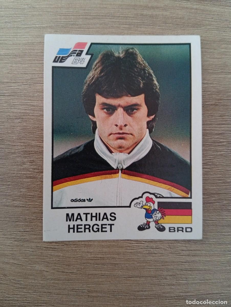 Cromos de f&uacute;tbol: MATHIAS HERGET 141 ALEMANIA EUROCOPA 1984 - EURO 84 SIN PEGAR NUNCA PEGADO PANINI
