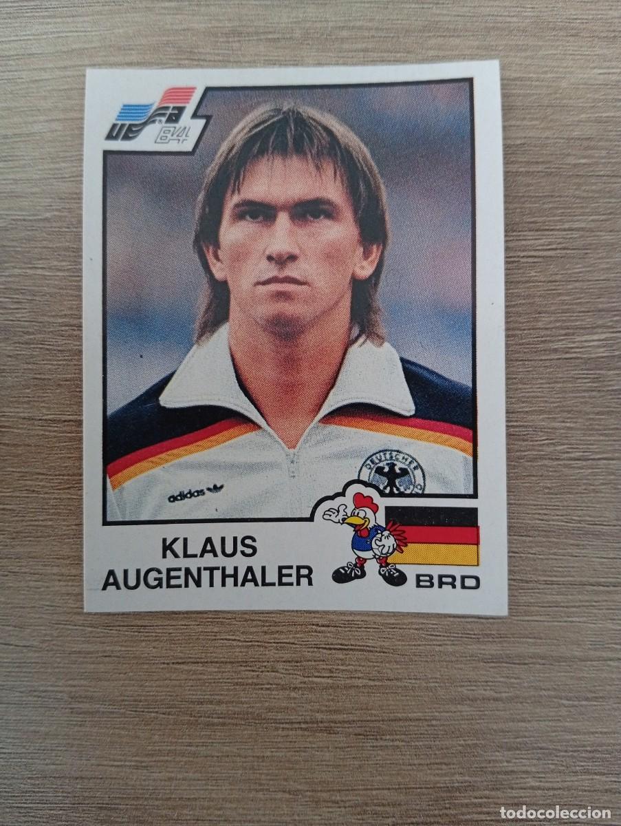 Cromos de f&uacute;tbol: KLAUS AUGENTHALER 142 ALEMANIA EUROCOPA 1984 - EURO 84 SIN PEGAR NUNCA PEGADO PANINI