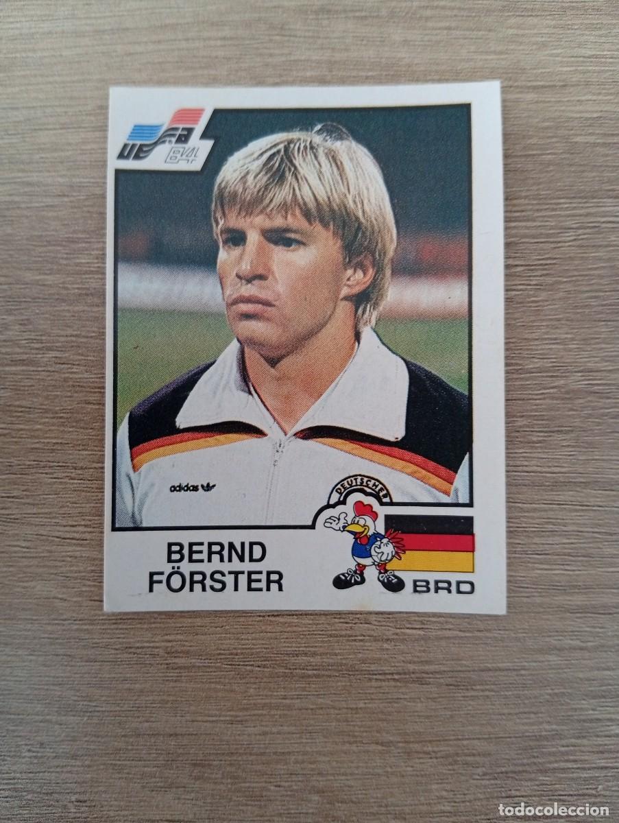 Cromos de f&uacute;tbol: BERND FORSTER 140 ALEMANIA EUROCOPA 1984 - EURO 84 SIN PEGAR NUNCA PEGADO PANINI