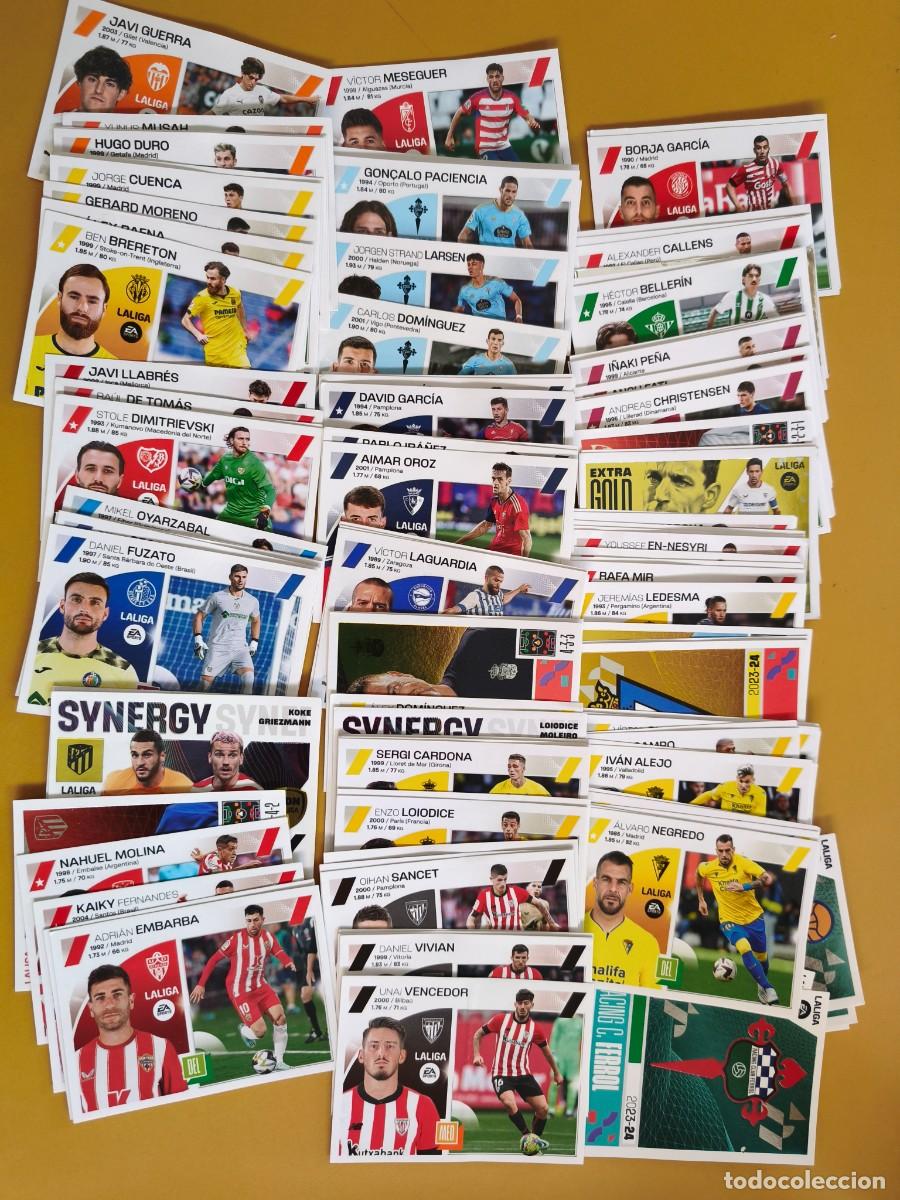 Cromos de f&uacute;tbol: liga 2023 24, contiene 109 cromos