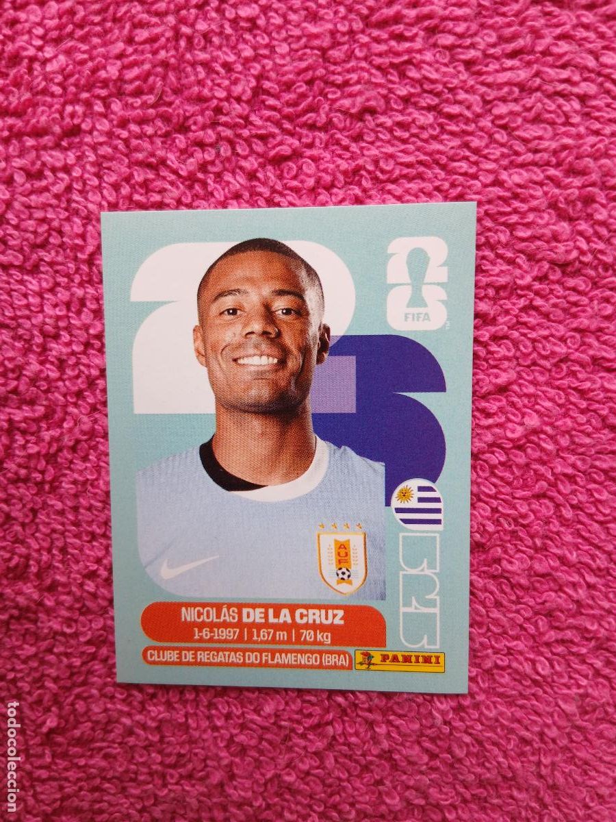 Figurine di Calcio: FIFA World Cup 2026 nicol&aacute;s de la cruz uru 15 selecci&oacute;n de uruguai uru15 panini 2026