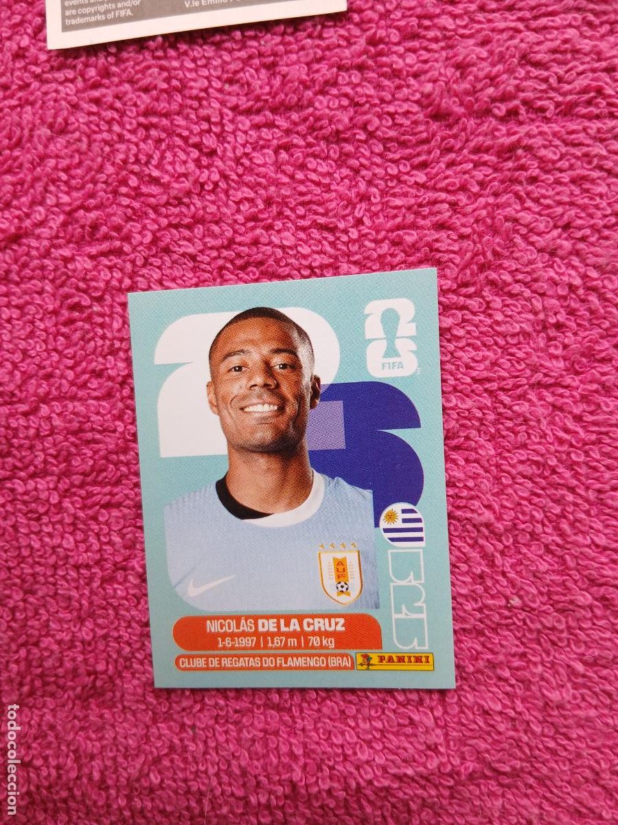 Figurine di Calcio: FIFA World Cup 2026 nicol&aacute;s de la cruz uru 15 selecci&oacute;n de uruguai uru15 panini 2026