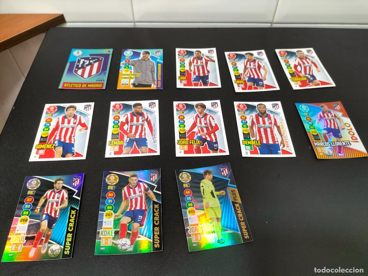 Cromos de f&uacute;tbol: Lote 13 cromos fichas Adrenalyn 20-21 ( 2020-2021 ) Atl&eacute;tico de Madrid ( incluye especiales