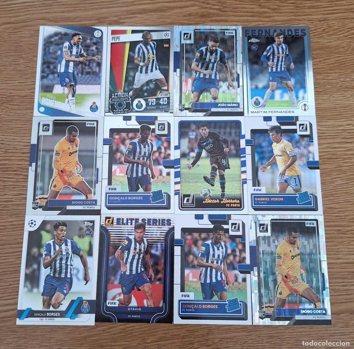 Cromos de f&uacute;tbol: Lote 12 cards Fc Porto Portugal Topps Panini Samu Borges Costa Otavio