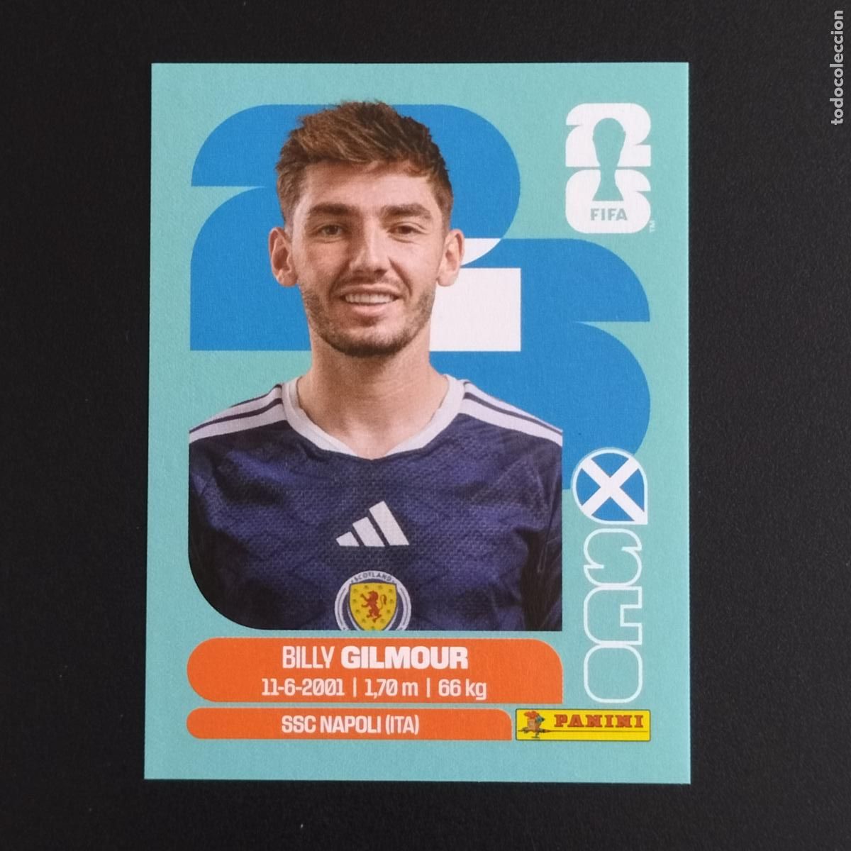 Cromos de Futebol: SCO 12 BILLY GILMOUR ESCOCIA CROMOS STICKER MUNDIAL 26 2026 FIFA WORLD CUP PANINI