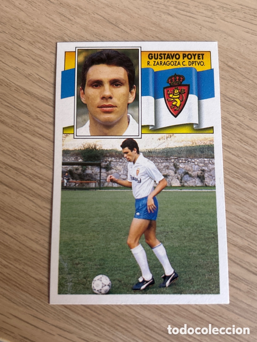 Cromos de Futebol: GUSTAVO POYET ZARAGOZA LIGA ESTE 1990 1991 90 91 NUNCA PEGADO SIN PEGAR