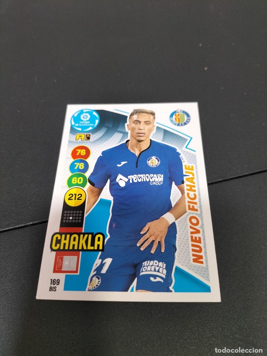 Cromos de f&uacute;tbol: 1 CROMO FICHA PANINI ADRENALYN TEMPORADA 18-19 2018-2019 GETAFE C.F 169 bis CHAKLA - NUEVO FICHAJE