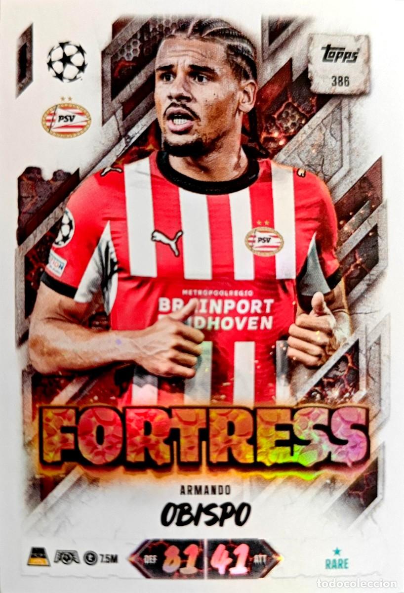 Cartes &agrave; collectionner de Football: 386 Armando Obispo - PSV Eindhoven - FORTRESS - TOPPS Match Attax 2026 2027 26 27