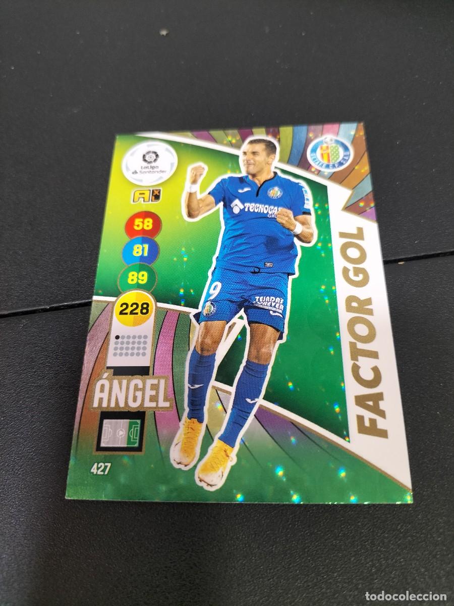 Cromos de f&uacute;tbol: 1 CROMO FICHA PANINI ADRENALYN TEMPORADA 18-19 2018-2019 GETAFE C.F 427 ANGEL ( FACTOR GOL