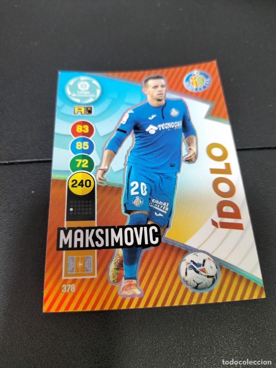 Cromos de f&uacute;tbol: 1 CROMO FICHA PANINI ADRENALYN TEMPORADA 18-19 2018-2019 GETAFE C.F 378 MAKSIMOVIC ( idolo