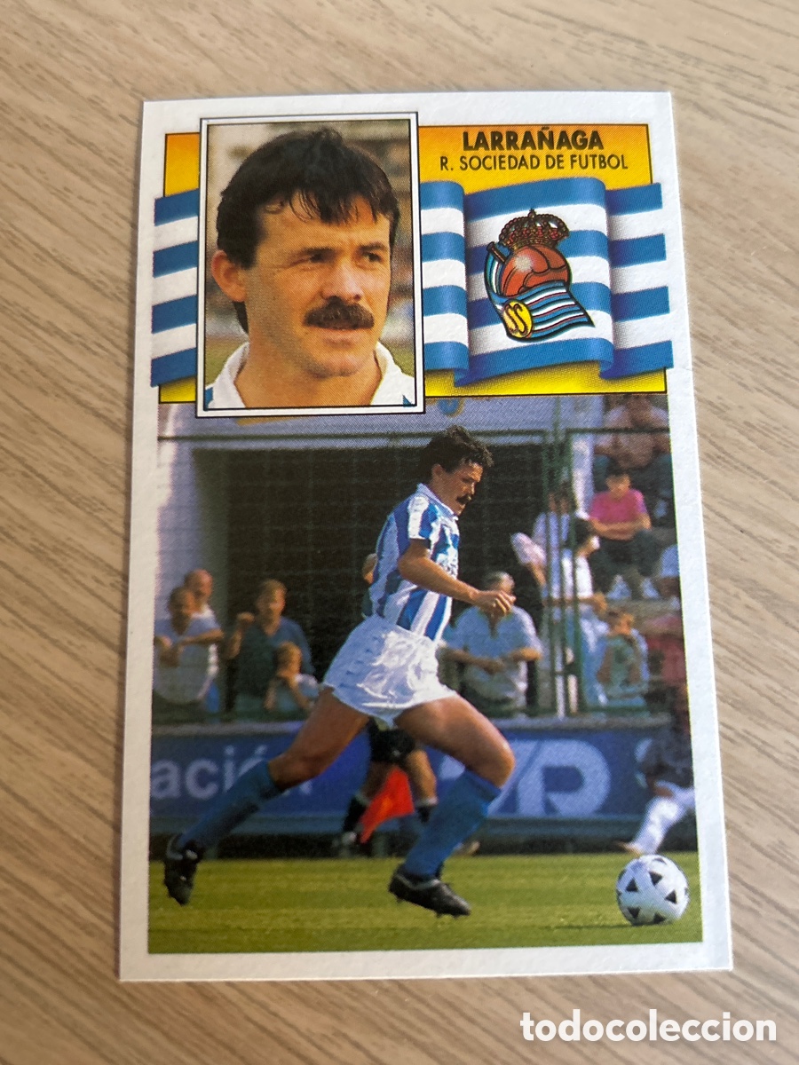 Cromos de Futebol: LARRA&Ntilde;AGA REAL SOCIEDAD LIGA ESTE 1990 1991 90 91 NUNCA PEGADO SIN PEGAR