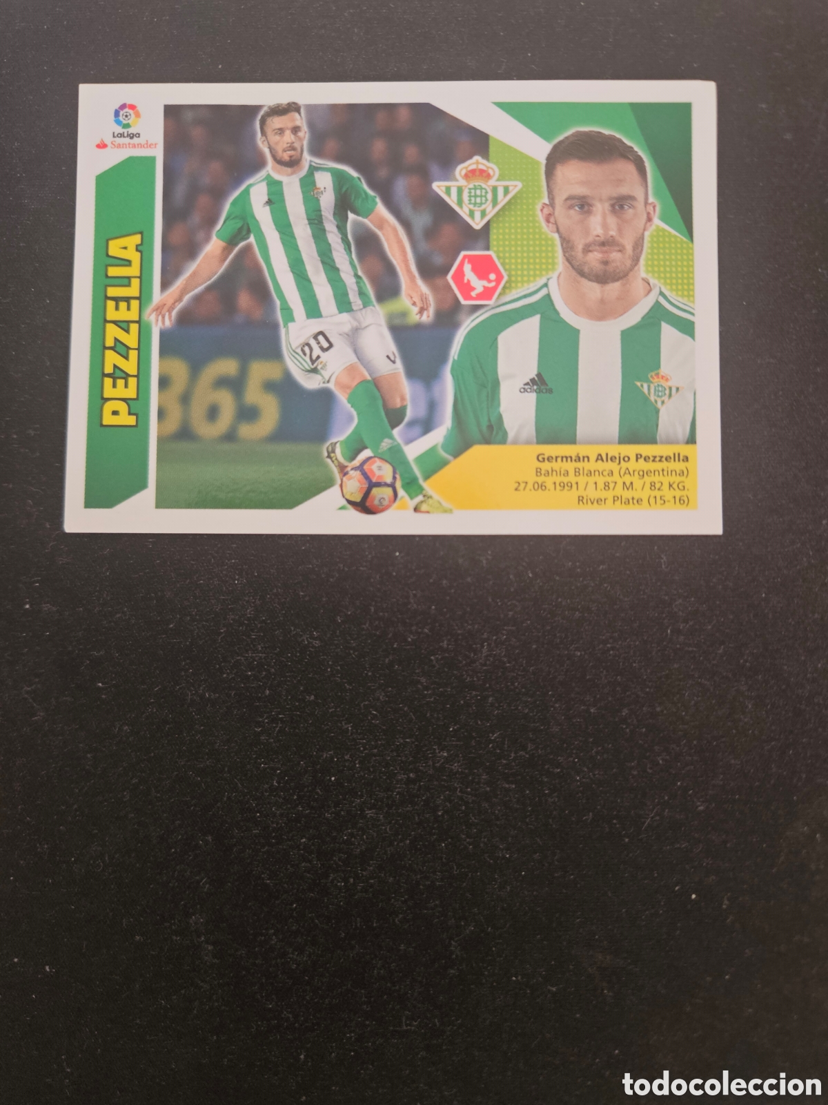 Cromos de f&uacute;tbol: PEZZELLA N&ordm; 5 REAL BETIS &ndash; LIGA ESTE 2017-18 PANINI