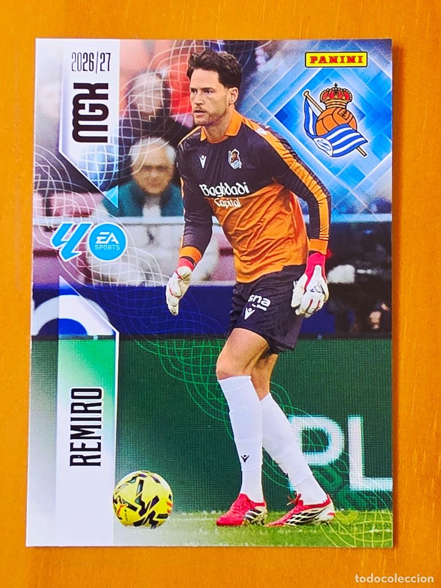 Cromos de f&uacute;tbol: 308 &Aacute;lex Remiro, Real Sociedad, Panini Megacracks MGK 2026 2027 26 27