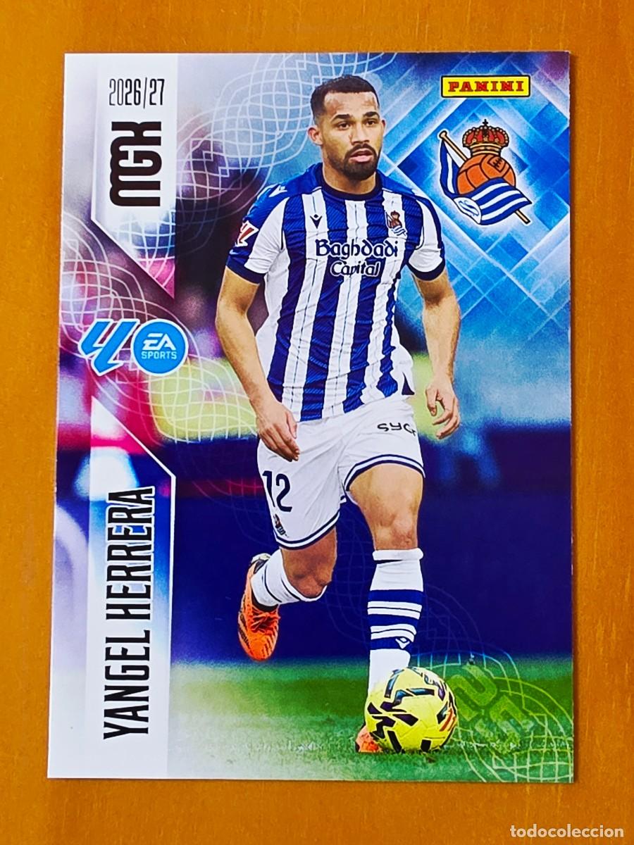 Cromos de f&uacute;tbol: 318 Yangel Herrera, Real Sociedad, Panini Megacracks MGK 2026 2027 26 27