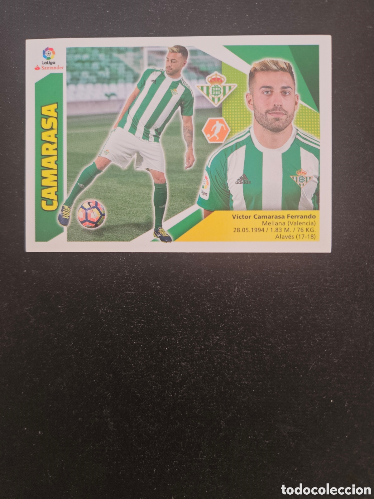 Football Stickers: CAMARASA N&ordm; 8 REAL BETIS &ndash; LIGA ESTE 2017-18 PANINI