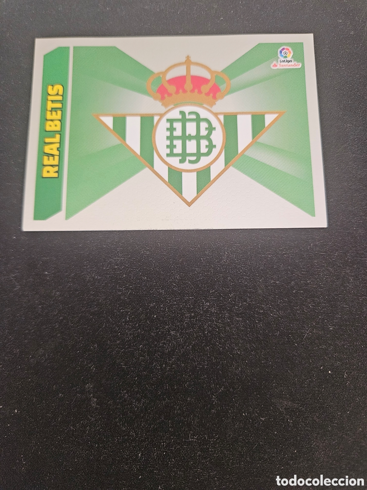 Football Stickers: ESCUDO REAL BETIS N&ordm; 9 &ndash; LIGA ESTE 2017-18 PANINI