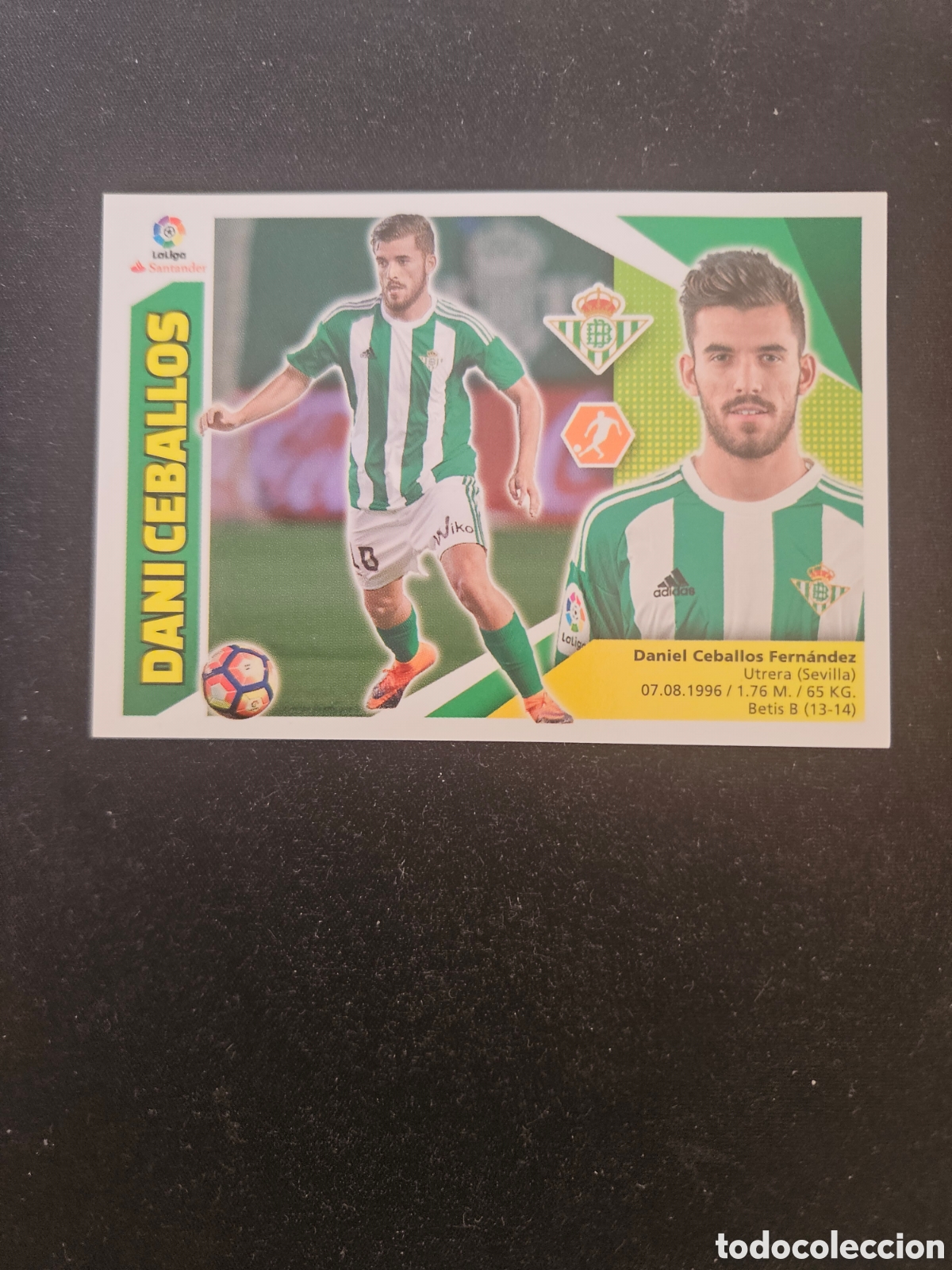 Football Stickers: DANI CEBALLOS N&ordm; 13A REAL BETIS &ndash; LIGA ESTE 2017-18 PANINI