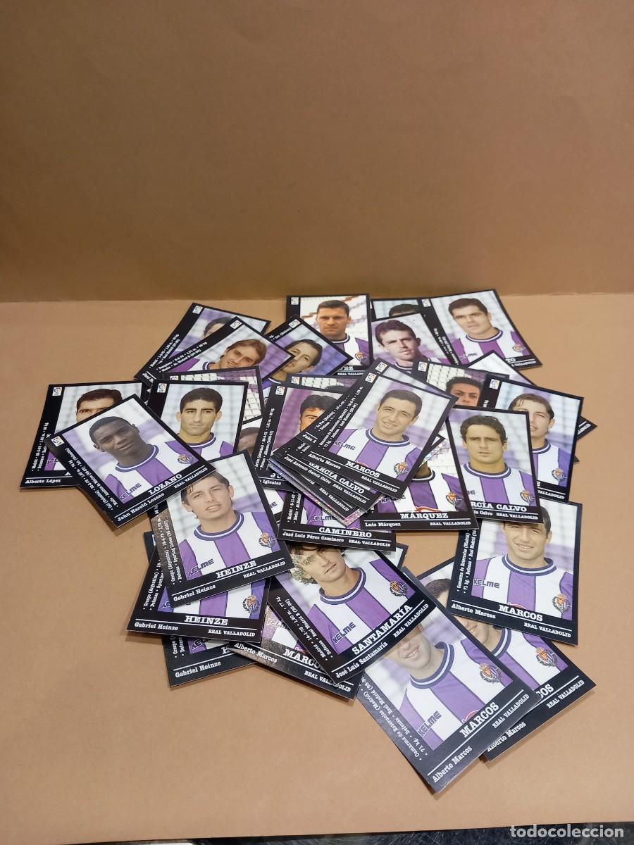 Cromos de f&uacute;tbol: REAL VALLADOLID LOTE DE 44 CROMOS DE F&Uacute;TBOL 2000-2001 NUNCA PEGADOS PANINI /COMPRA MIN&Iacute;MA 5 &euro;