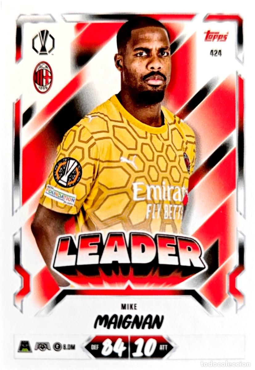 Cromos de f&uacute;tbol: 424 Mike Maignan - AC Milan - LEADER - TOPPS Match Attax 2026 2027 26 27