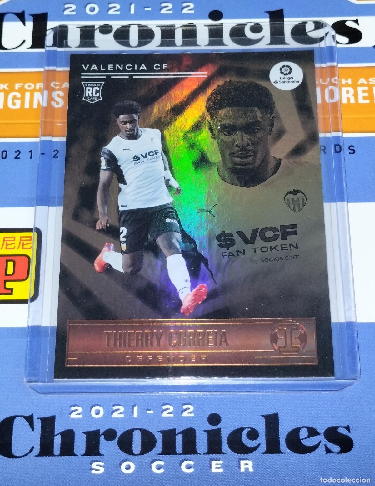 Fu&szlig;ball-Sticker: N&ordm; 199 THIERRY CORREIA RC VALENCIA CARD CHRONICLES ILLUSIONS LA LIGA SOCCER 2021 2022 21 22 PANINI