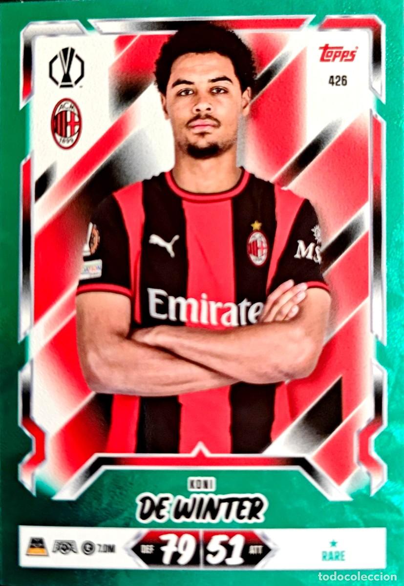 Fu&szlig;ball-Sticker: 426 Koni de Winter - AC Milan - AQUA - RARE - TOPPS Match Attax 2026 2027 26 27