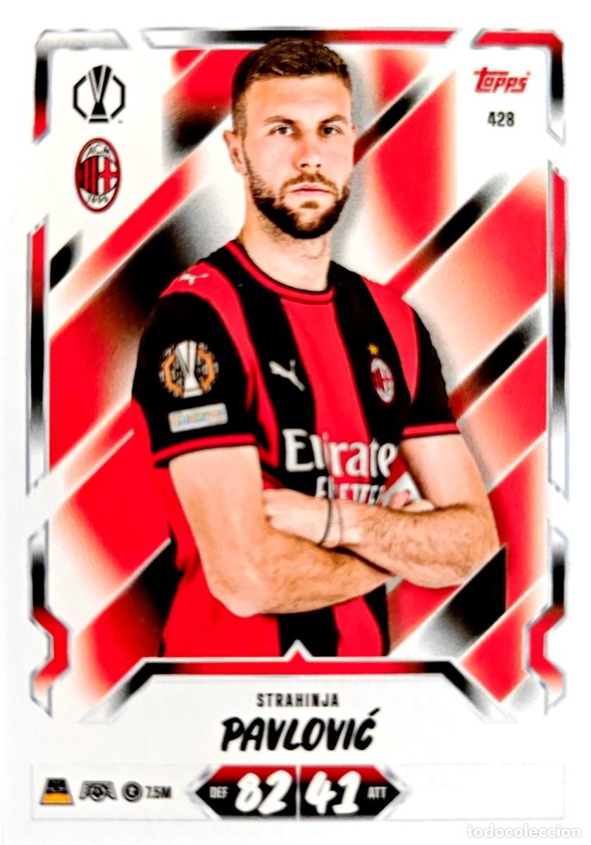 Cromos de f&uacute;tbol: 428 Strahinja Pavlovic - AC Milan - TOPPS Match Attax 2026 2027 26 27
