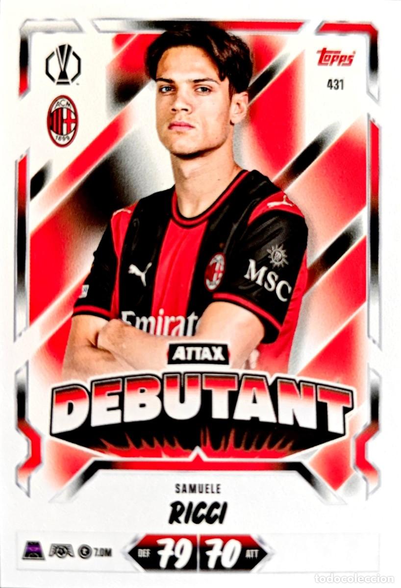 Cromos de f&uacute;tbol: 431 Samuele Ricci - AC Milan - DEBUTANT - TOPPS Match Attax 2026 2027 26 27