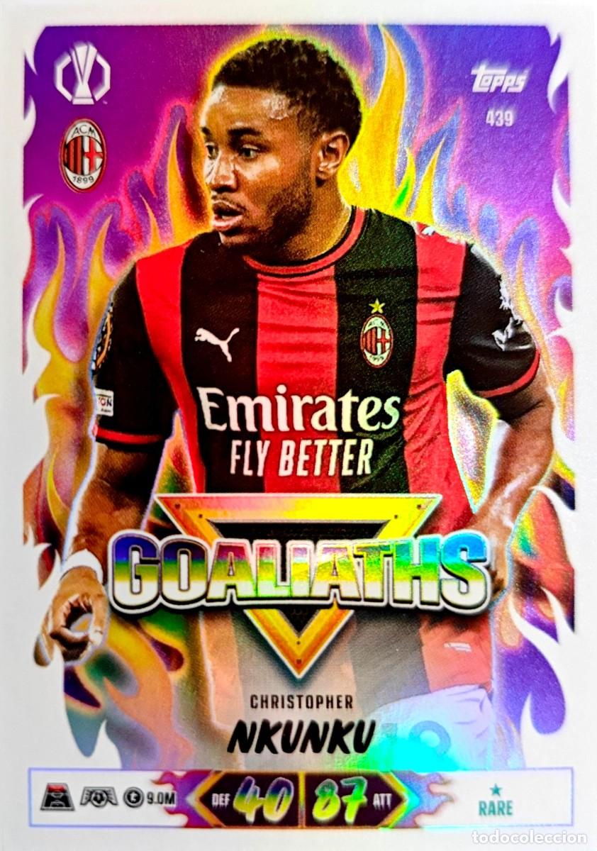 Cromos de f&uacute;tbol: 439 Christopher Nkunku - AC Milan - GOALIATHS - TOPPS Match Attax 2026 2027 26 27