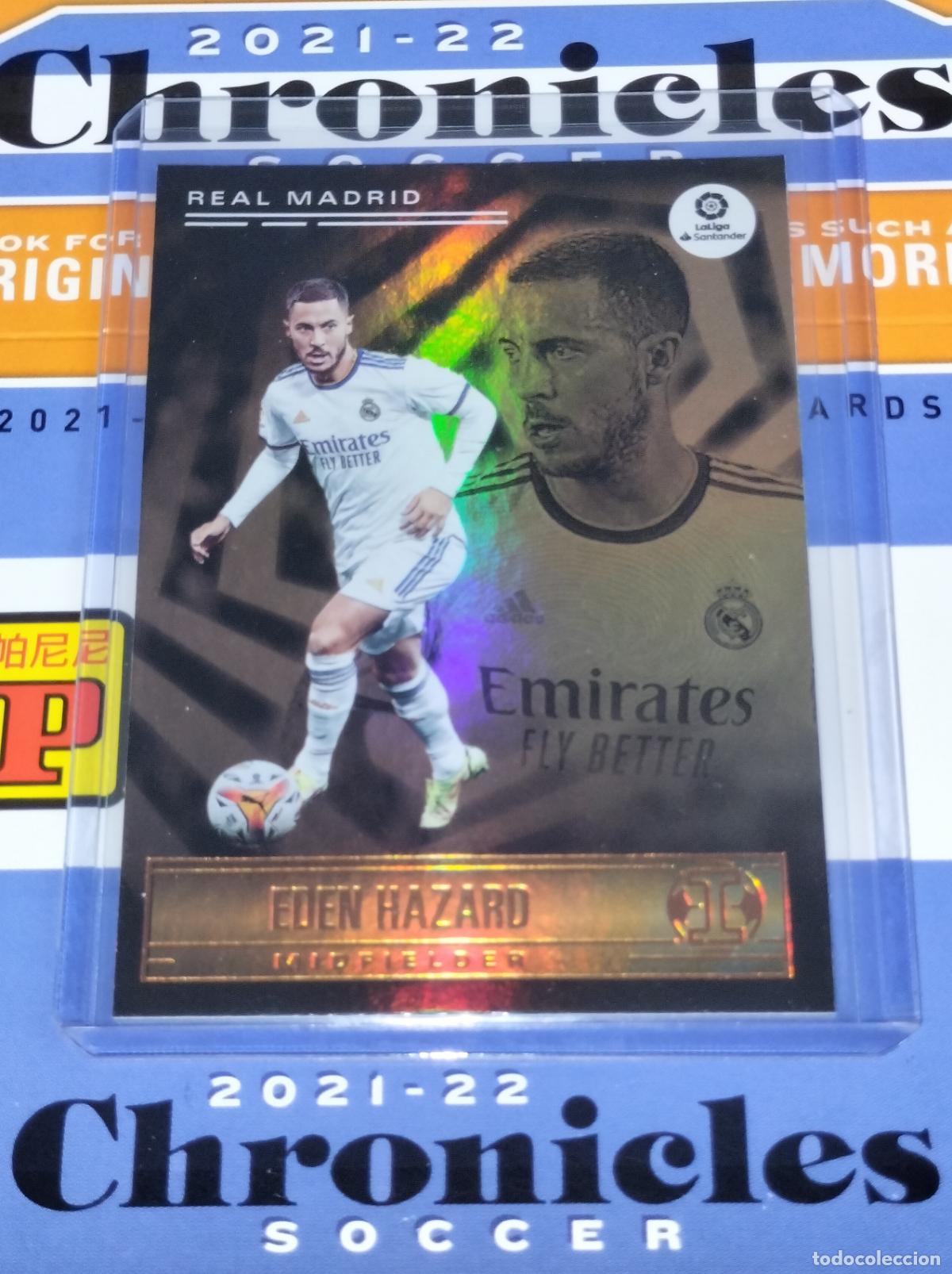 Cromos de f&uacute;tbol: N&ordm; 193 EDEN HAZARD REAL MADRID CARD CHRONICLES ILLUSIONS LA LIGA SOCCER 2021 2022 21 22 PANINI