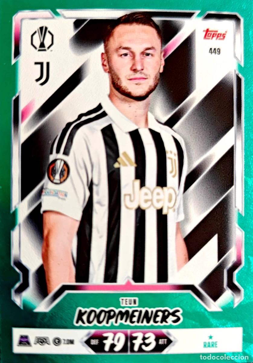 Cromos de f&uacute;tbol: 449 Teun Koopmeiners - Juventus - AQUA - RARE - TOPPS Match Attax 2026 2027 26 27