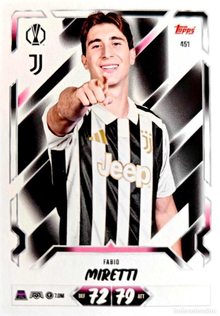 Cartes &agrave; collectionner de Football: 451 Fabio Miretti - Juventus - TOPPS Match Attax 2026 2027 26 27