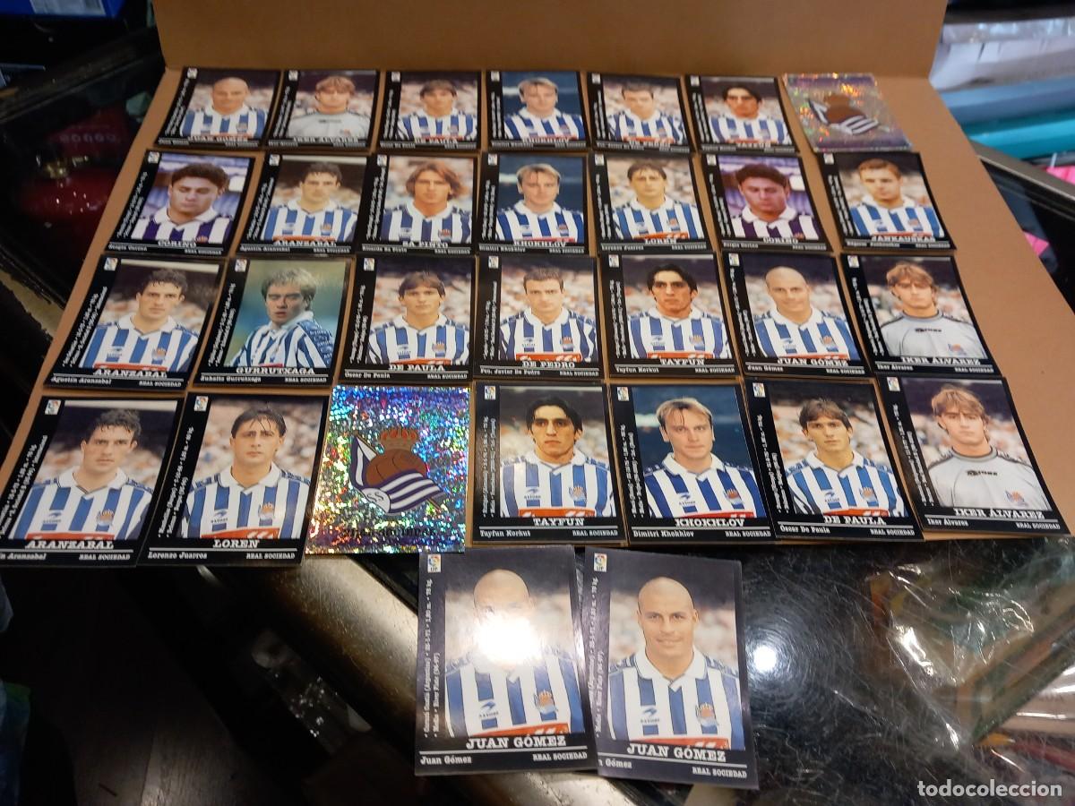 Cromos de f&uacute;tbol: REAL SOCIEDAD LOTE DE 30 CROMOS DE F&Uacute;TBOL 2000-2001 NUNCA PEGADOS PANINI /COMPRA MIN&Iacute;MA 5 &euro;