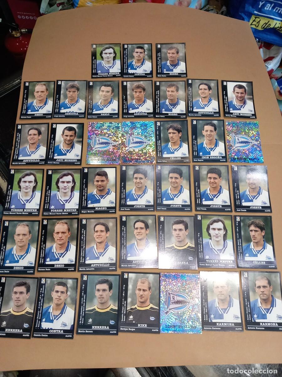 Cromos de f&uacute;tbol: ALAV&Eacute;S LOTE DE 38 CROMOS DE F&Uacute;TBOL 2000-2001 NUNCA PEGADOS PANINI /COMPRA MIN&Iacute;MA 5 &euro;