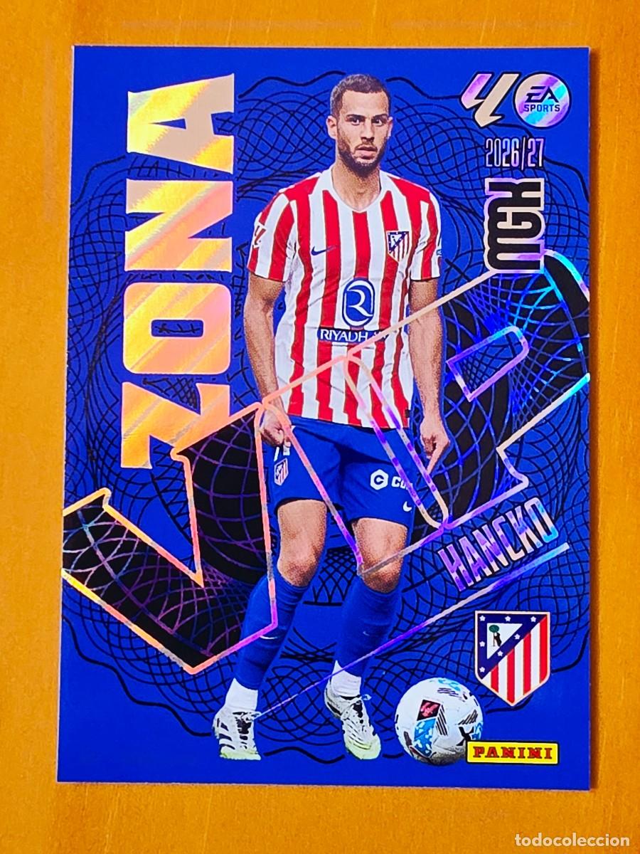 Cromos de f&uacute;tbol: 397 D&aacute;vid Hancko, Atl&eacute;tico de Madrid, Zona VIP, Panini Megacracks MGK 2026 2027 26 27
