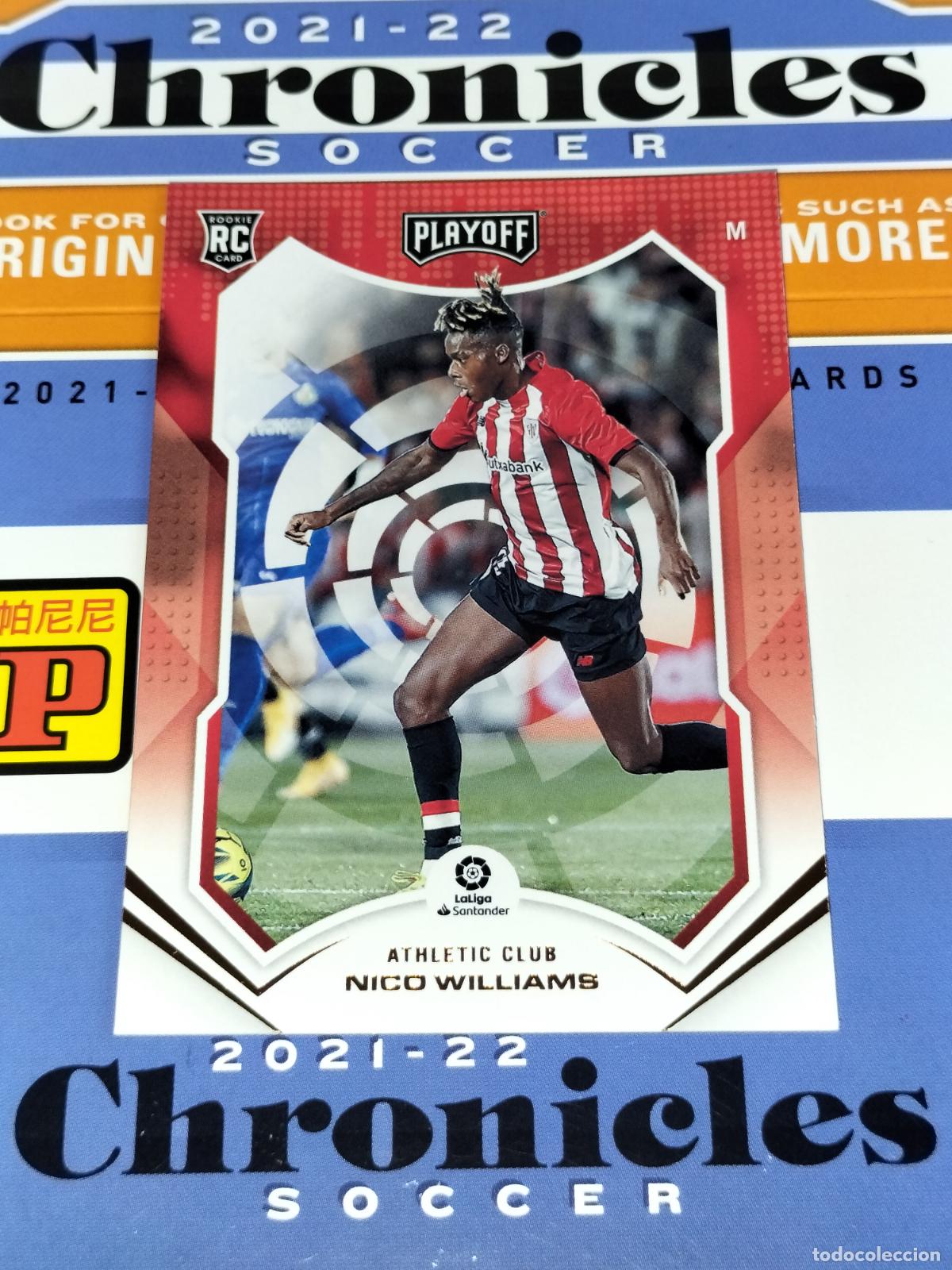 Cromos de f&uacute;tbol: N&ordm; 61 NICO WILLIAMS ROOKIE ATHLETIC CLUB BILBAO CHRONICLES LA LIGA SOCCER 2021 2022 21 22 PANINI