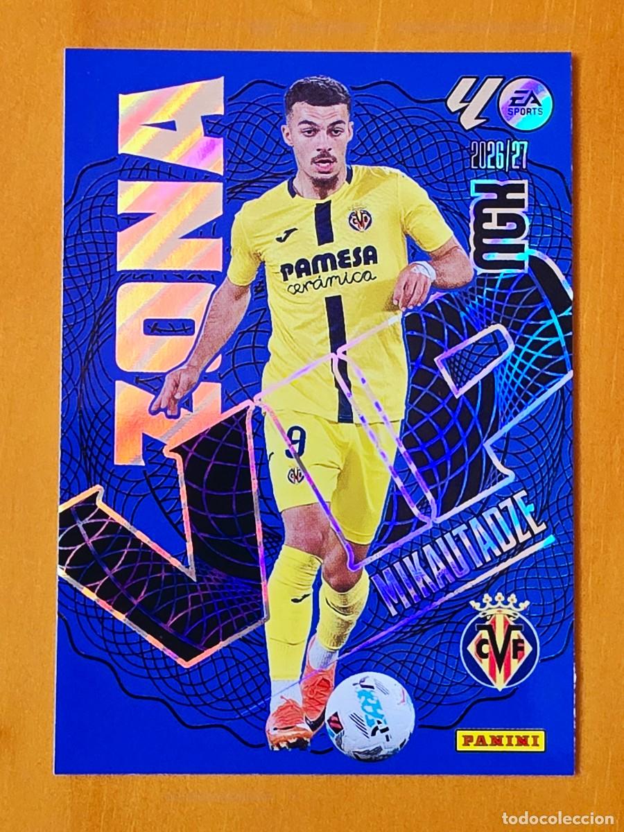 Cromos de f&uacute;tbol: 402 Georges Mikautadze, Villarreal CF, Zona VIP, Panini Megacracks MGK 2026 2027 26 27